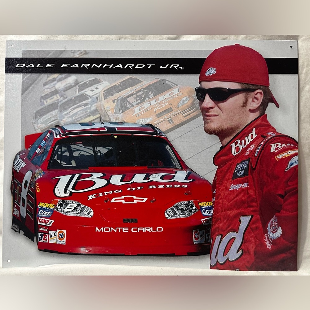 Dale Earnhardt Jr. # 8 Vintage Budweiser Tim Sign. NWOT